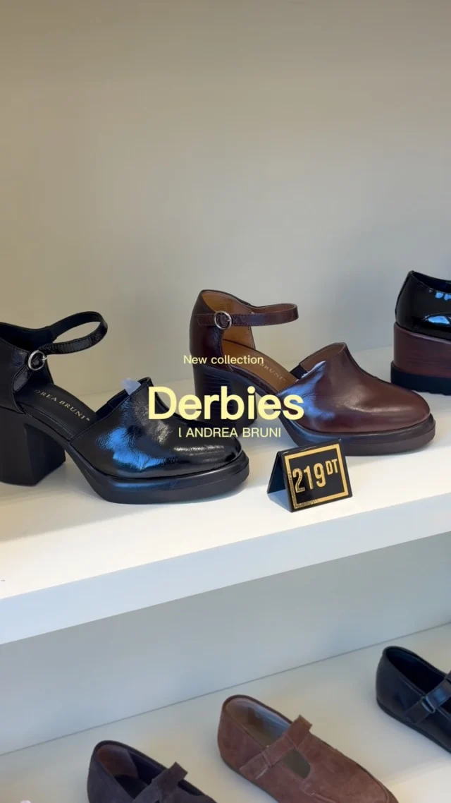 ✨ La collection des derbies est enfin arrivée chez Andrea Bruni !

Un style intemporel, une élégance affirmée et un confort au quotidien. 🤎

👞 Découvrez nos modèles en cuir véritable et trouvez votre paire coup de cœur.

📍 Disponibles dans nos boutiques Andrea Bruni.
Ain Zaghouan nord
Manar 3
Sfax 
Nabeul